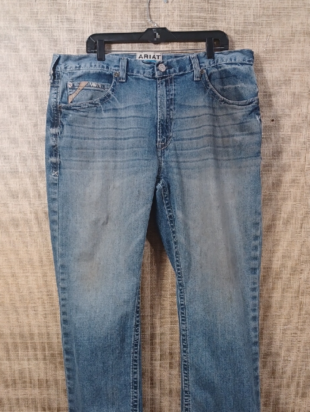 Ariat Men's Light Blue Straight-Leg Jeans